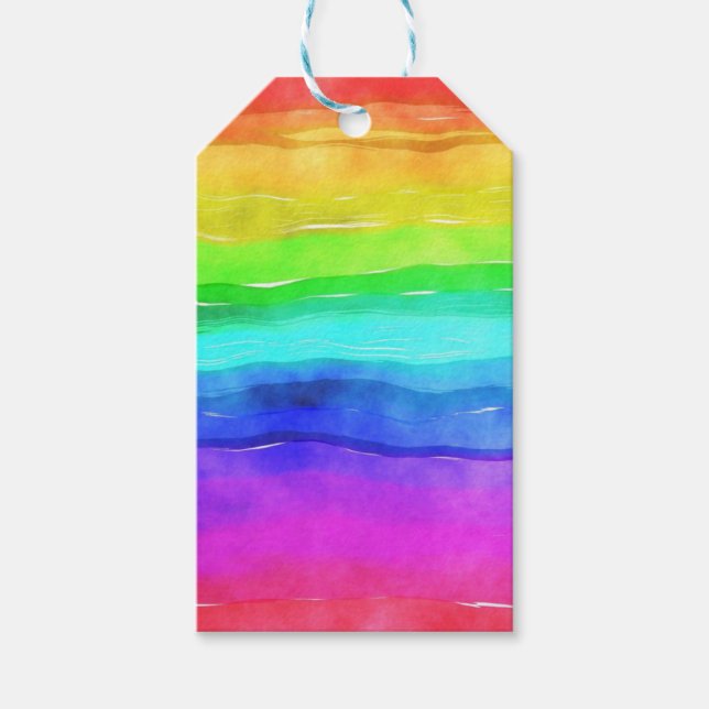 Pinselstriche Geschenkanhänger (Vorderseite)