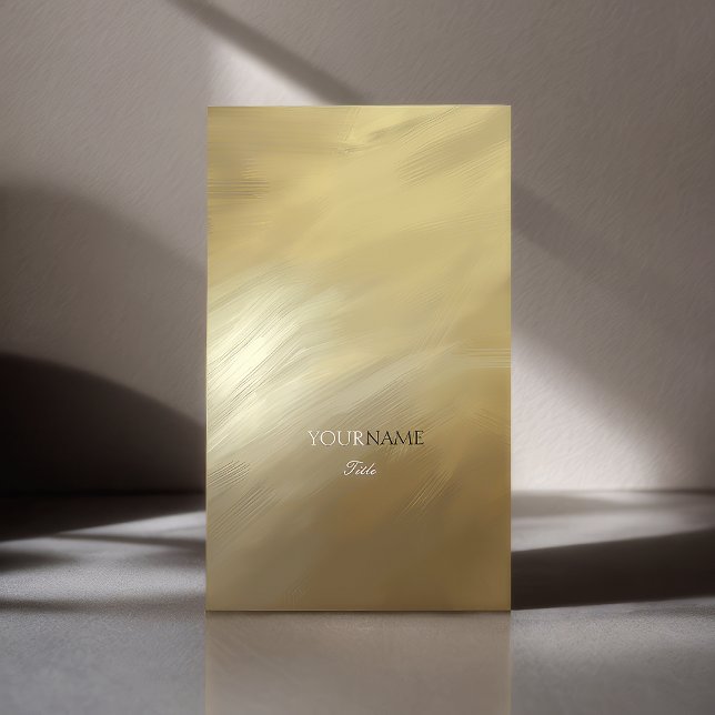 Pinselstriche Gold und Monogramm Visitenkarte (Von Creator hochgeladen)