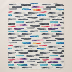 Pinselstriche in Aquarellfarben, farbenfrohe, naht Sherpadecke
