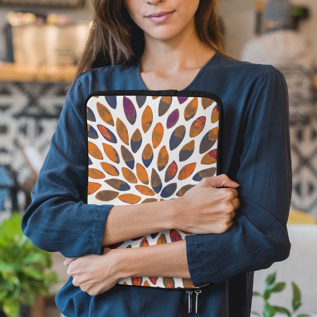 Pinselstriche in Aquarellfarben - Rosteffekt Laptopschutzhülle (Von Creator hochgeladen)