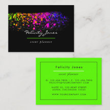 Pinselstriche in Schwarz und Neon
