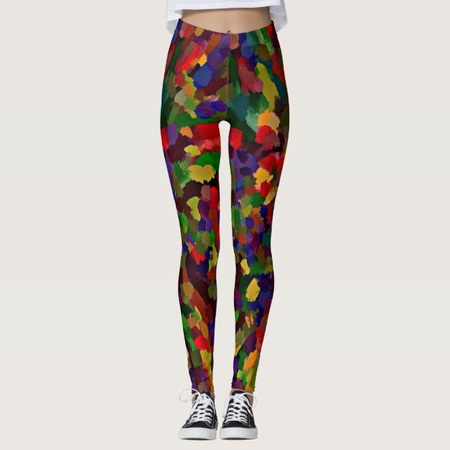 Pinselstriche Leggings (Vorderseite)