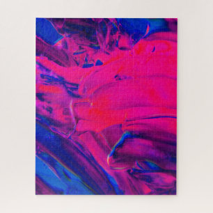 Pinselstriche, lila und rosa, kreativ gestrichen