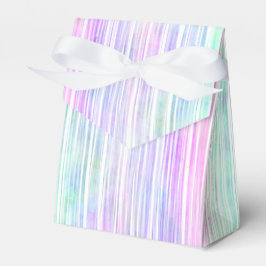 Pinselstriche mit blassem Regenbogen: Geschenkschachtel