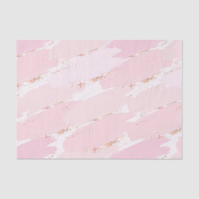 Pinselstriche mit Rose Gold Foil Seidenpapier (Vorderseite)