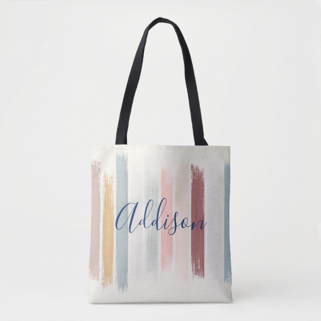 Pinselstriche personalisiert tasche (Vorderseite)