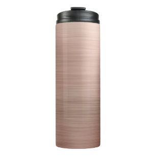 Pinselstriche Rose Gold Metallic Thermosbecher