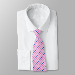 Pinselstriche Soft Pink Hochzeit beidseitig bedruc Krawatte