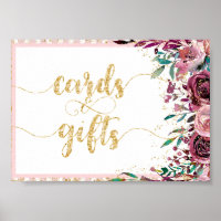 Pinselstriche und Goldkarten für Hochzeiten und Bl