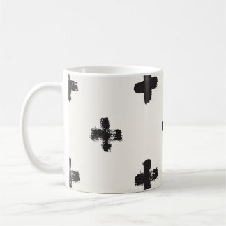 Pinselstriche Vintag Nahtloses Muster Kaffeetasse