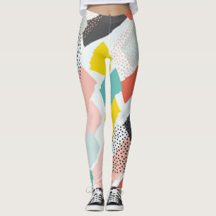 Pinselstriche: Vintages Muster. Leggings