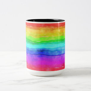 Pinselstriche Zweifarbige Tasse