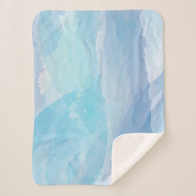 Pinselstrichkunst, abstrakt, cool sherpadecke (Vorderseite)