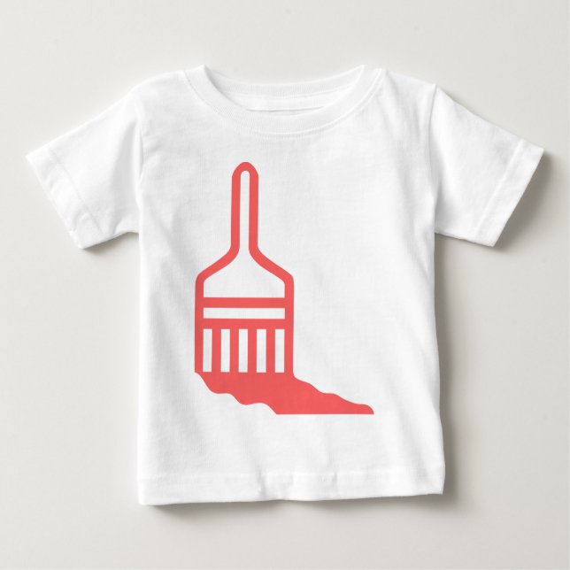 Pinselsymbol Baby T-shirt (Vorderseite)