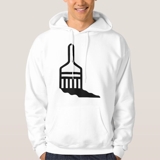 Pinselsymbol Hoodie (Vorderseite)