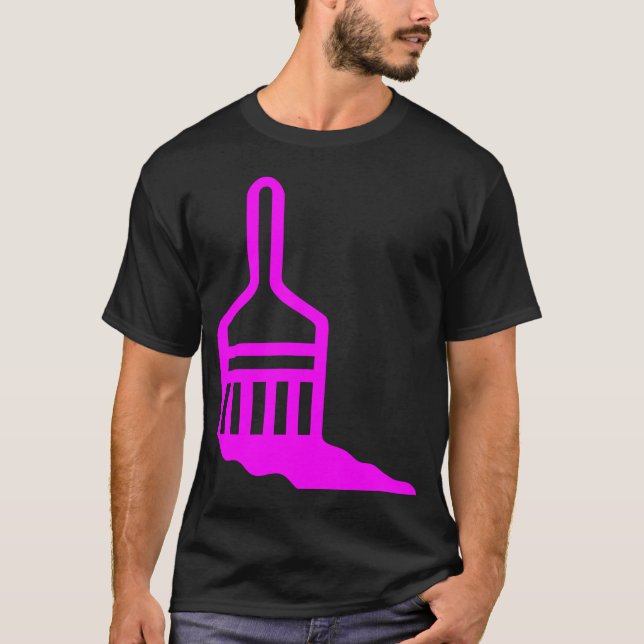Pinselsymbol T-Shirt (Vorderseite)