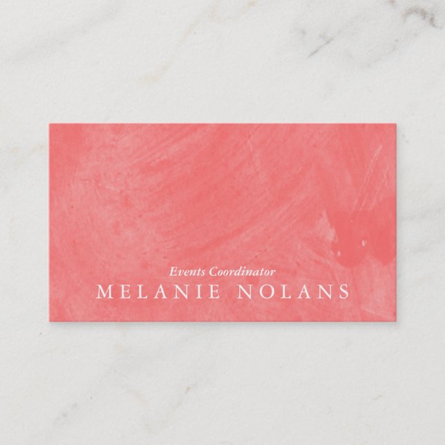 Pinseltextur (Guava) Visitenkarte (Vorderseite)