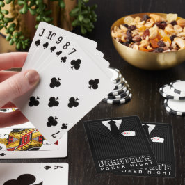 Pinstriche Anzug Casino Poker Spielkarten
