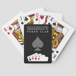 Pinstriche Anzug Poker Casino Spielkarten