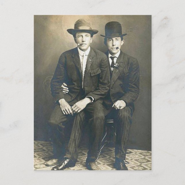 Pinstripe Boys Postkarte (Vorderseite)