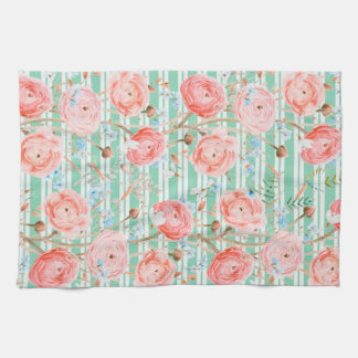 Pinstripe Floral Pattern Küchentücher