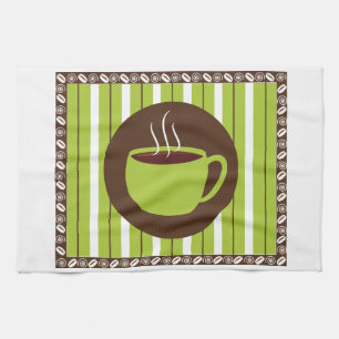 Pinstripe Kaffee Geschirrtuch