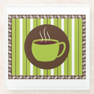 Pinstripe Kaffee Glasuntersetzer