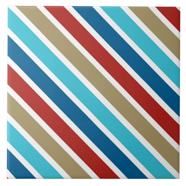 Pinstripe Nautic 1 Design Fliese (Vorderseite)