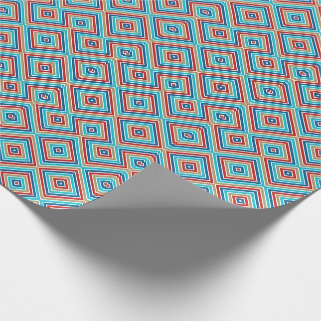 Pinstripe Nautic 1 Design Geschenkpapier (Ecke)