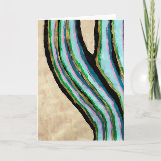 "PINSTRIPED CACTUS" KARTE (Vorderseite)