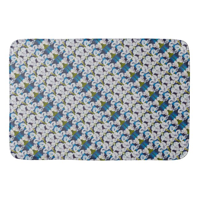 Pinstripes Abstraktes Muster Badematte (Vorderseite)