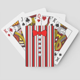 Pinstripes und eine rote Krawatte Spielkarten