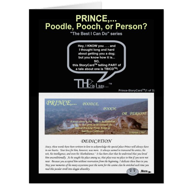 Pint. 1 Prinz… Pudel, Hündchen oder Person (1of3) (Vorderseite)