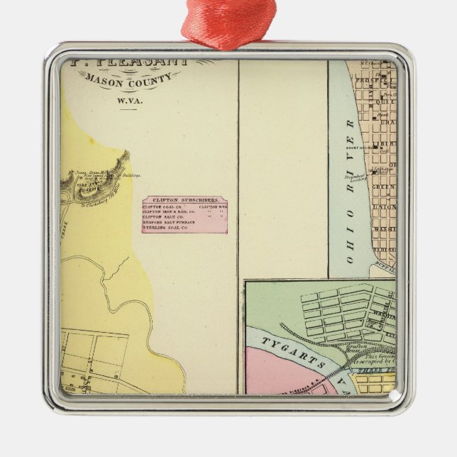 Pint angenehm, West Virginia Ornament Aus Metall (Vorne)