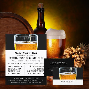 Pint Bier, Pub-/Brauereiwerbung Flyer