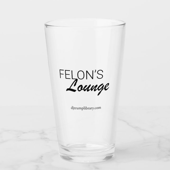 Pint Glass "Felon's Lounge" Glas (Vorderseite)