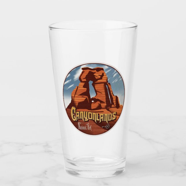 Pint Glass im Nationalpark Canyonlands Glas (Vorderseite)