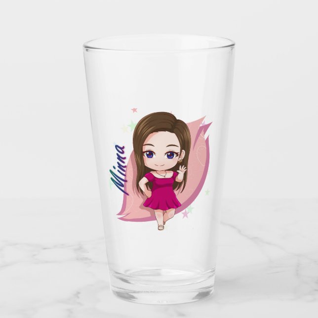 Pint Glass - Minna Chibi Glas (Vorderseite)