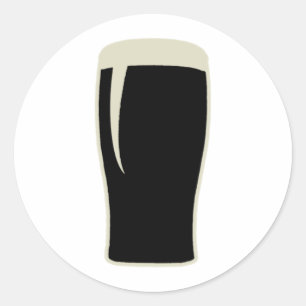 Pint o' Stout Runder Aufkleber