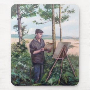Pintando al aire libre (Autorretrato) Mousepad