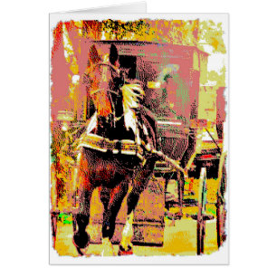 Pinto Amish Horse 8 bits Art