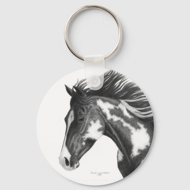 Pinto Horse Schlüsselanhänger (Vorderseite)