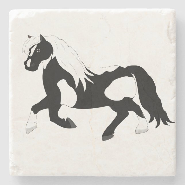 Pinto Pony Stone Untersetzer (Vorderseite)