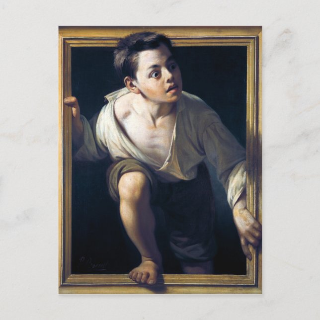 Pintura "Escapando de la crítica" Postkarte (Vorderseite)