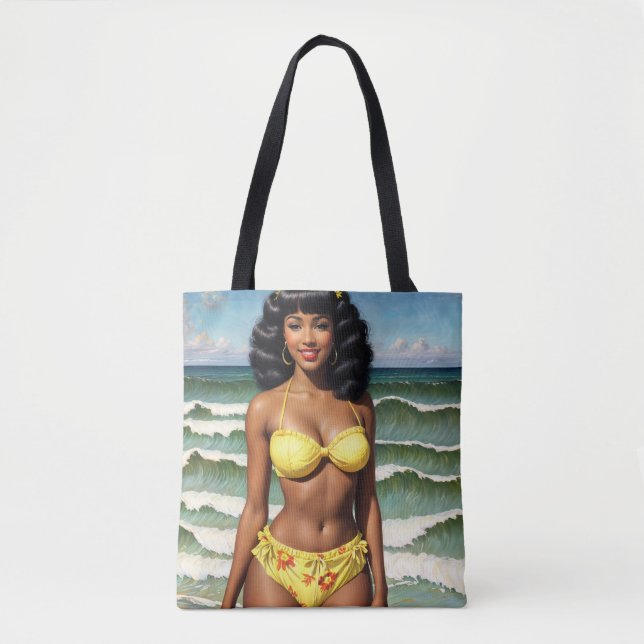 Pinup African American Bar (englisch) Tasche (Vorderseite)
