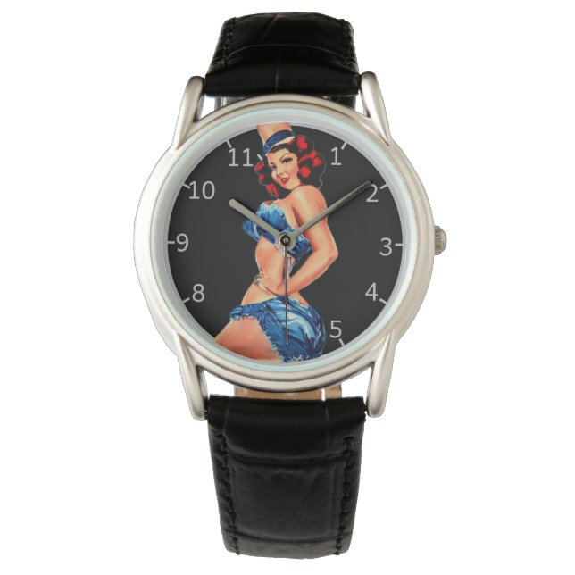 Pinup Art Watch Armbanduhr (Vorderseite)