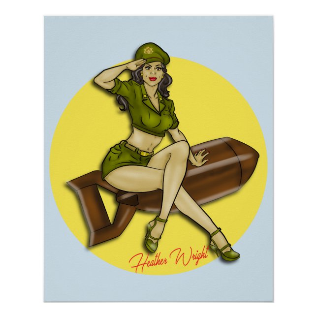 Pinup Girl Bombshell, Latina Poster (Vorderseite)