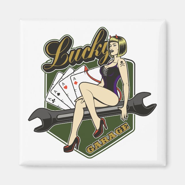 Pinup Girl Magnet (Vorne)
