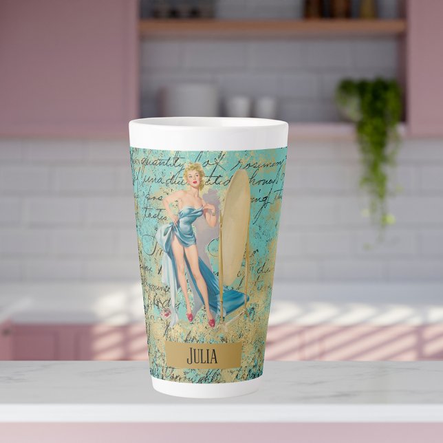 Pinup Girl Personalisiert Milchtasse (Von Creator hochgeladen)