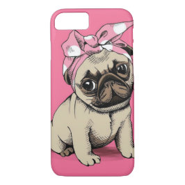 Pinup-Mops-HundiPhone 7 Fall Case-Mate iPhone Hülle